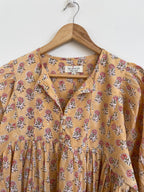 Beautiful Hand Block printed Cotton paisley Mini Dress