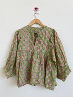 Hand Block printed Cotton paisley Tops