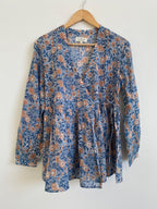 Beautiful Hand Block Printed Wrap Blouse