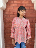 Hand Block printed Cotton paisley Tops