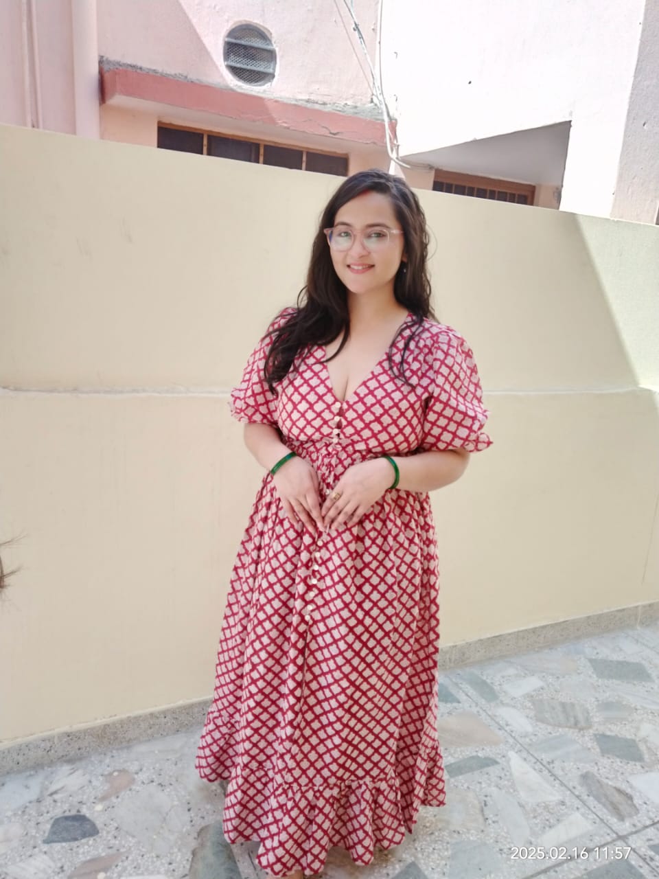 Hand Block Printed Scarlet Maxi Red
