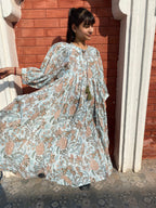 Introducing Beautiful Hand Block Printed Cotton Summer Handmade Midi Dress