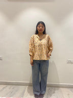Hand Block printed Cotton paisley Tops