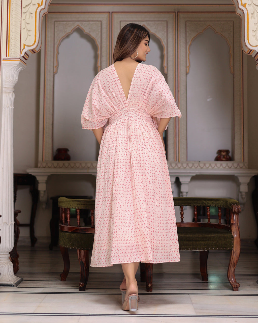 Beautiful Hand Block Printed Tia Maxi Dress