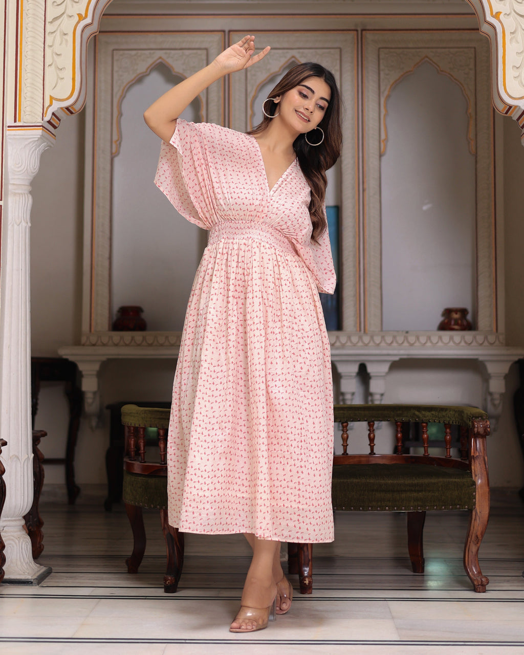 Beautiful Hand Block Printed Tia Maxi Dress