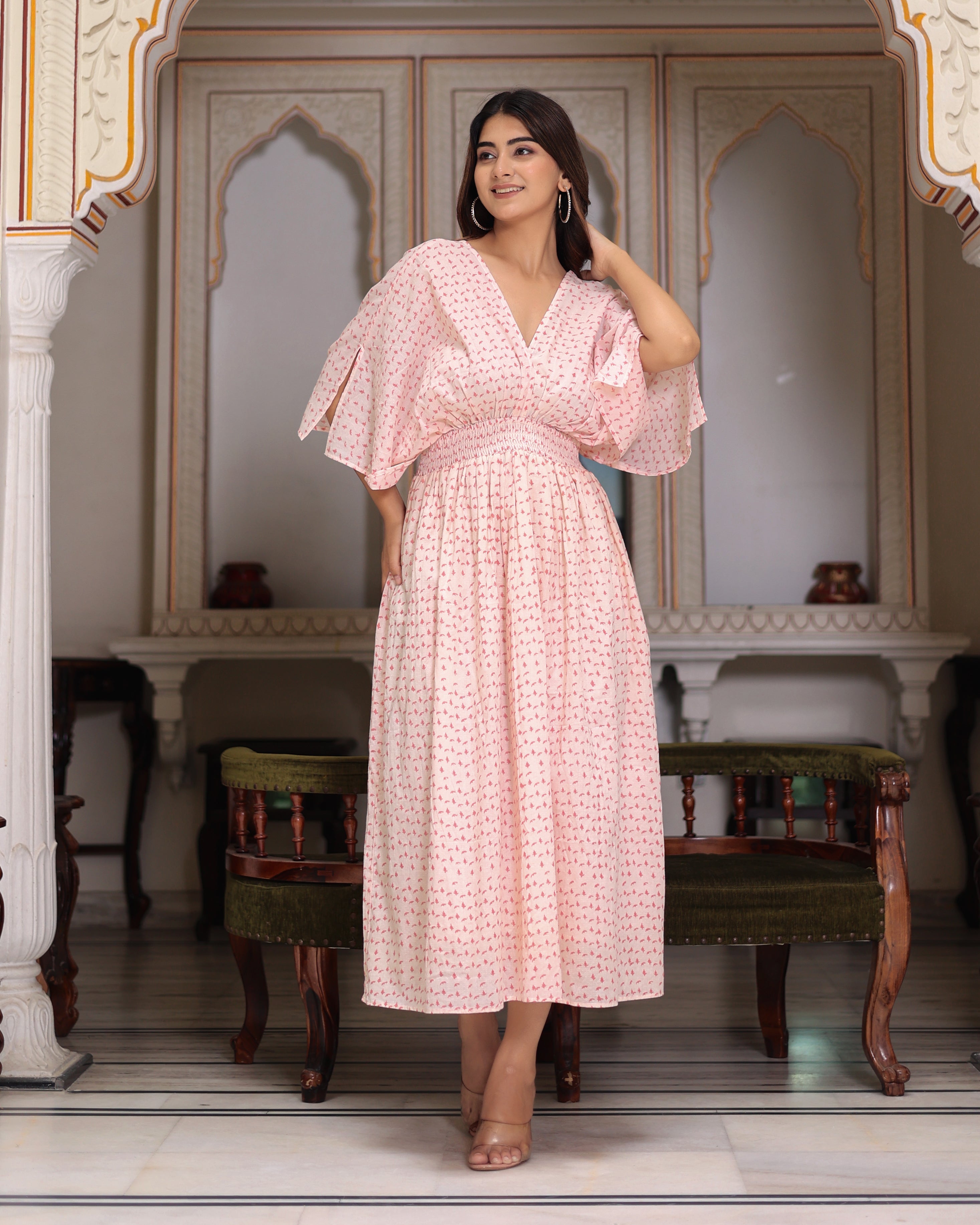 Beautiful Hand Block Printed Tia Maxi Dress