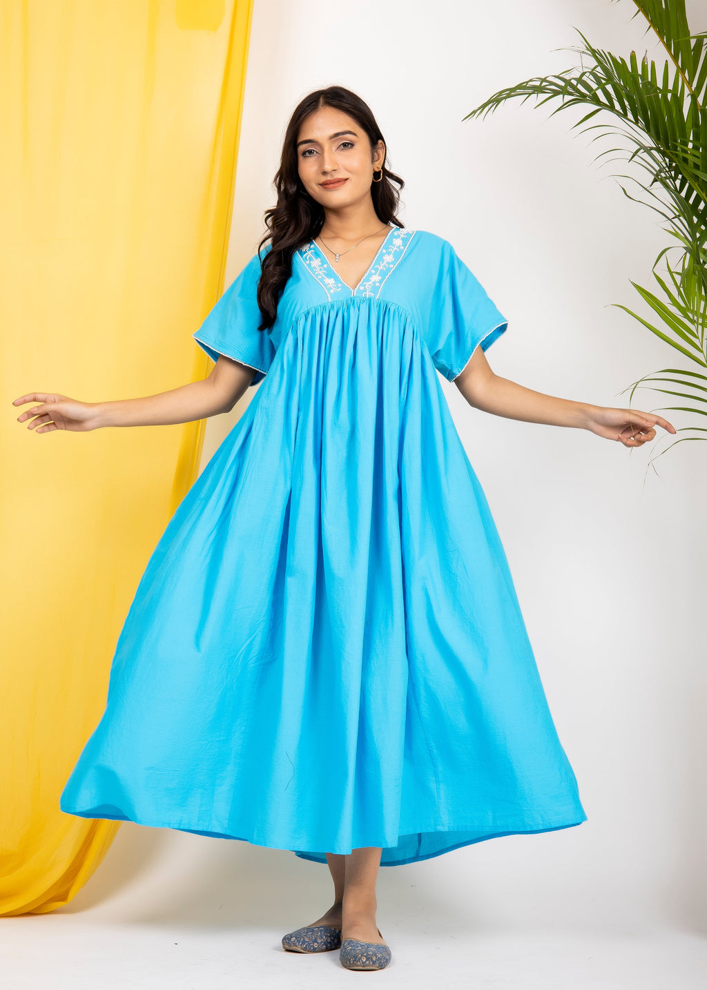 Nora Midi Ocean Blue
